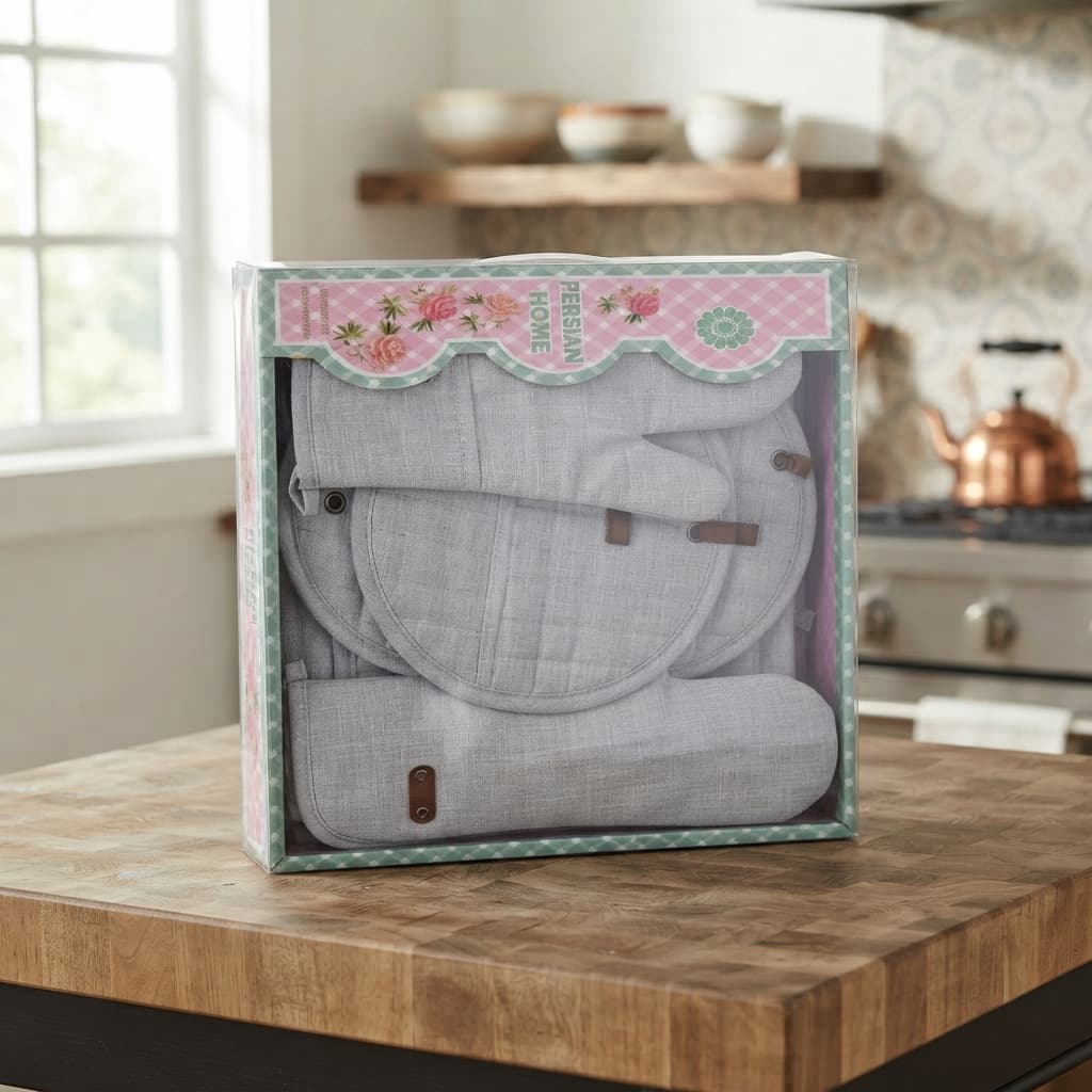 سرویس آشپزخانه PERSIAN HOME مدل 11 پارچه رنگ طوسی